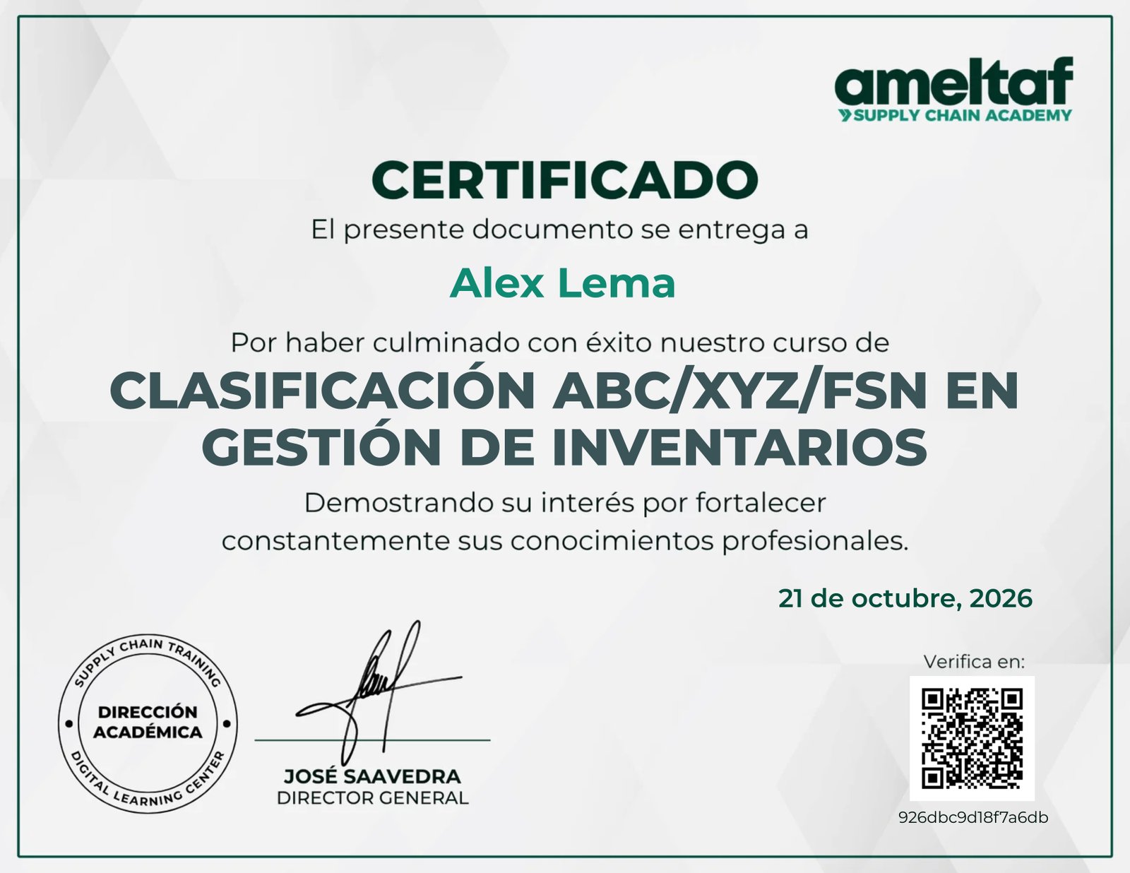 Clasificación ABC/XYZ/FSN en Gestión de Inventarios
