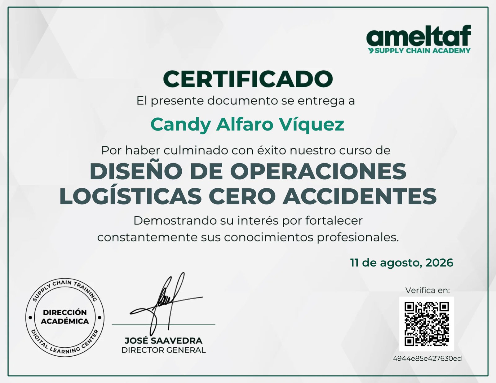 Diseño de Operaciones Logísticas Cero Accidentes