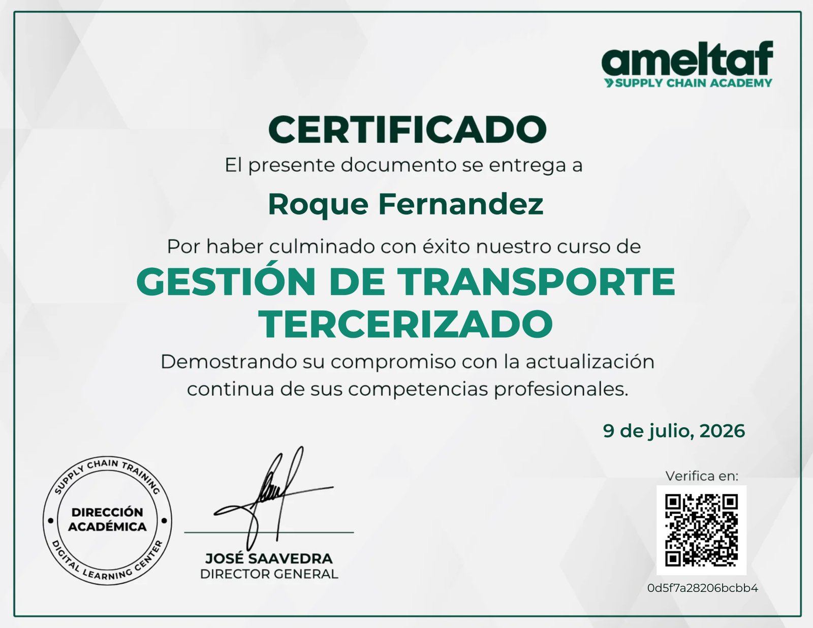 Gestión de Transporte Tercerizado