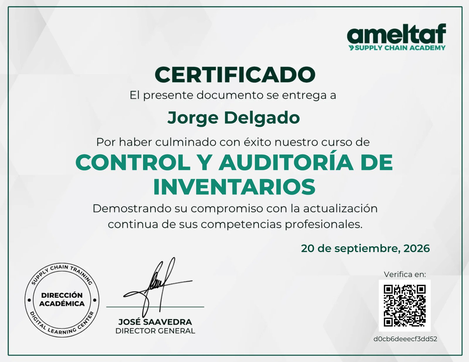 Control y Auditoría de Inventarios