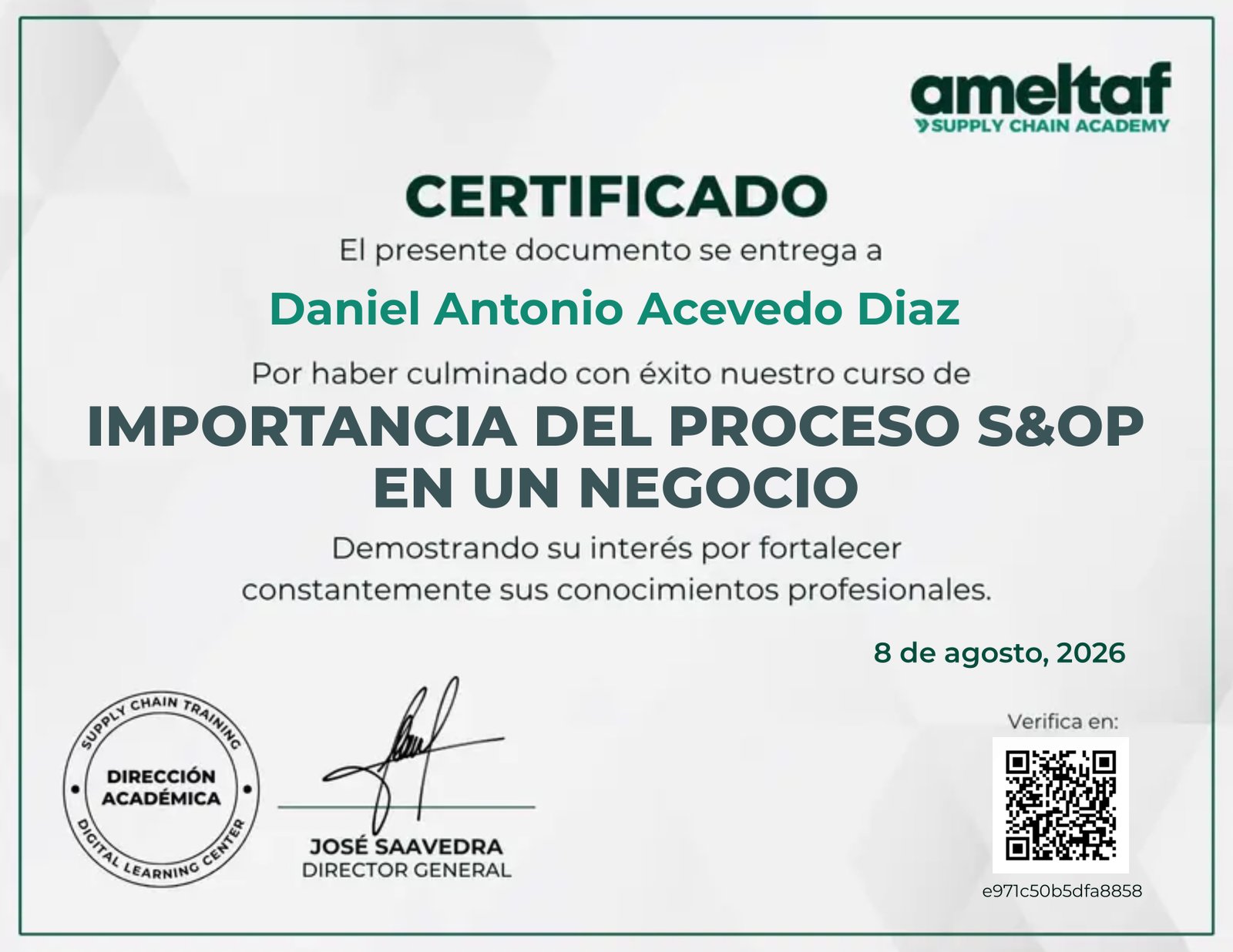 Importancia del Proceso S&OP en un Negocio