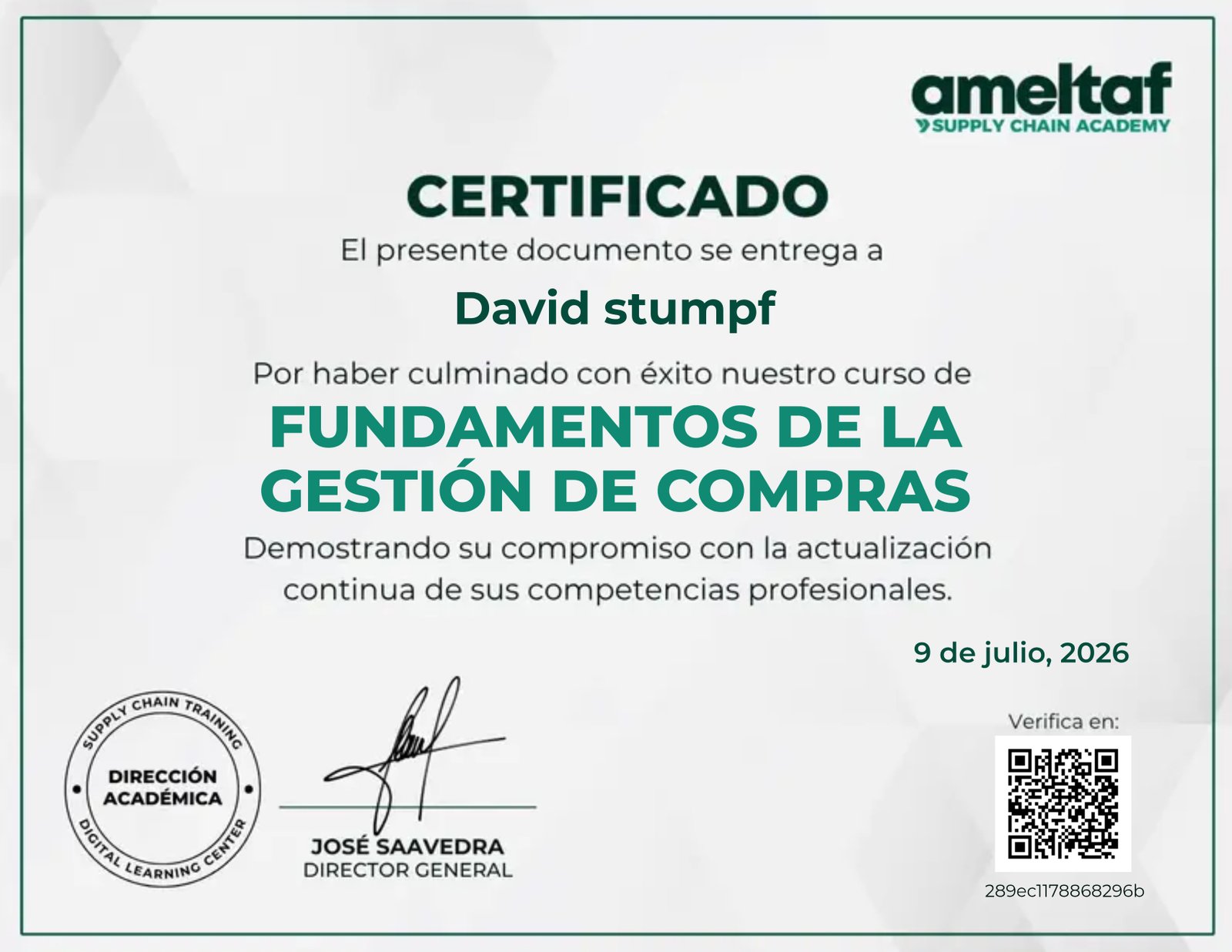 Fundamentos de la Gestión de Compras